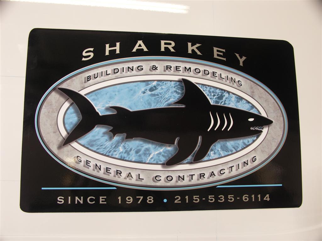 Sharkey Building And Remodeling General Contracting Sign