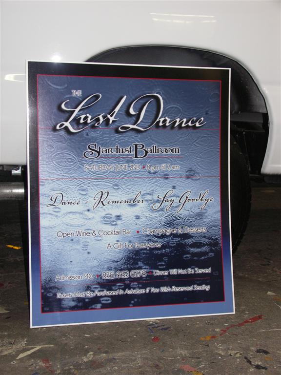 The Last Dance Stardust Ballroom Event Poster