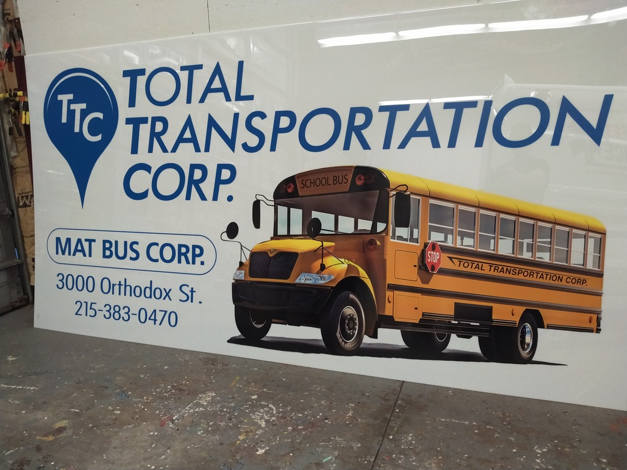 Total Transportation Corp Mat Bus Corp Sign