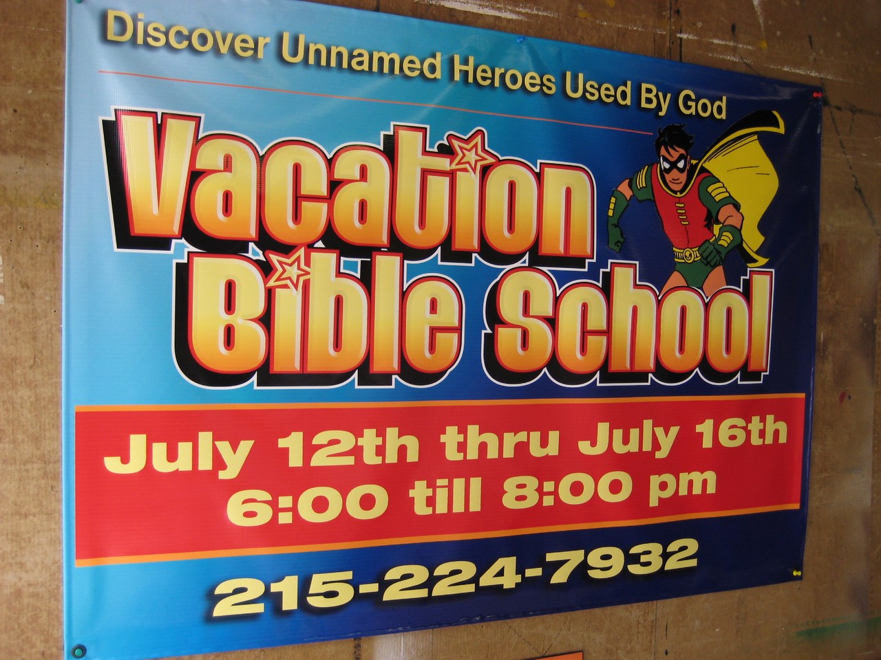 Vacation Bible School Banner