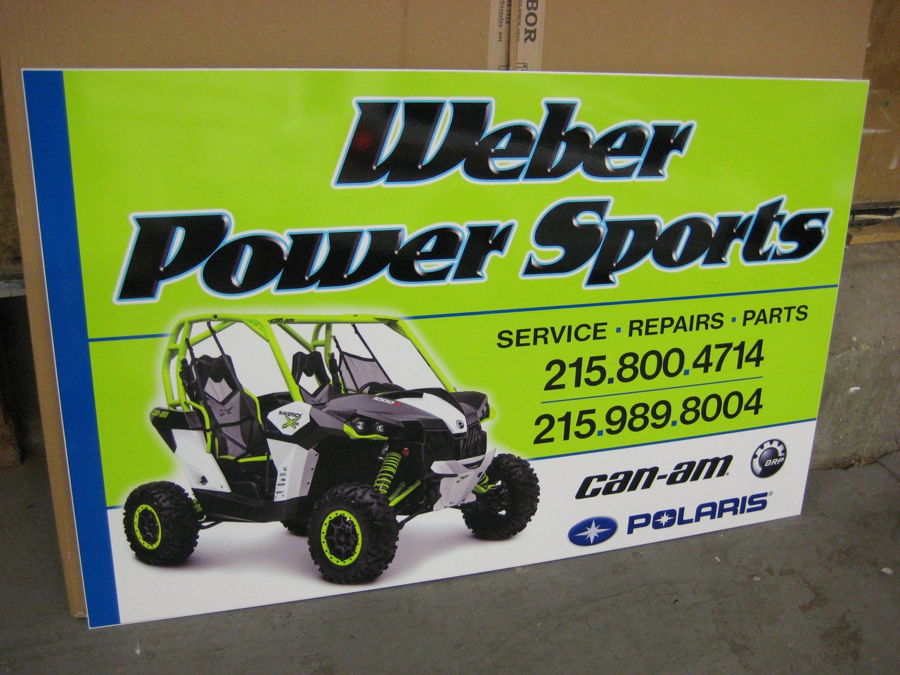 Weber Power Sports Sign
