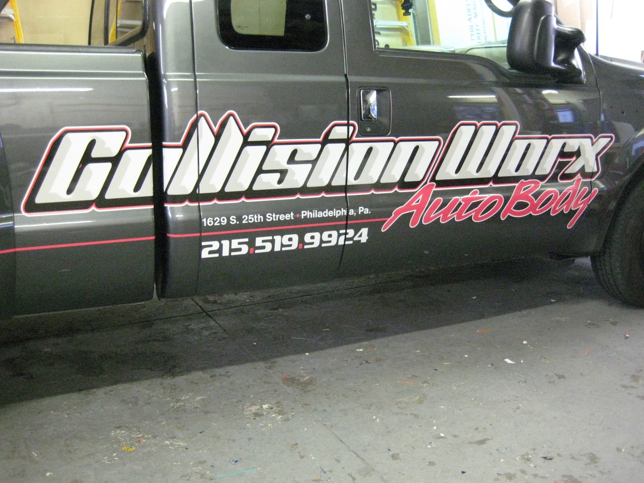 Collision Worx Auto Body Truck