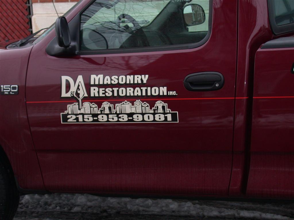 DA Masonry Restoration Pickup Truck