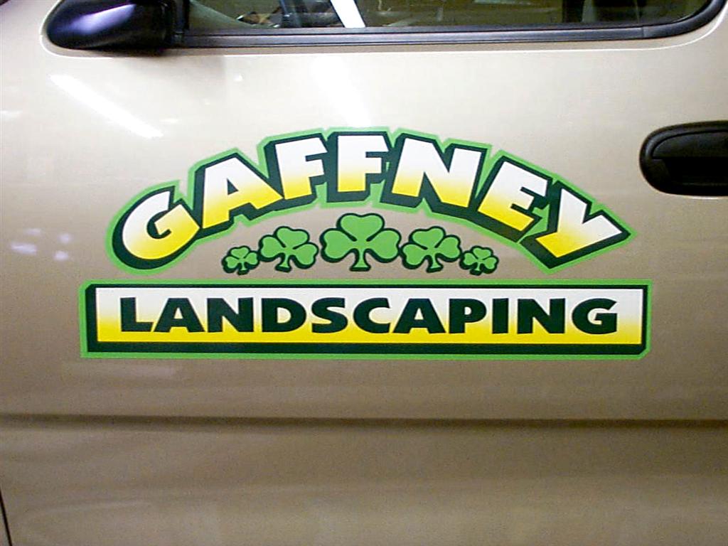 Gaffney Landscaping Truck Door