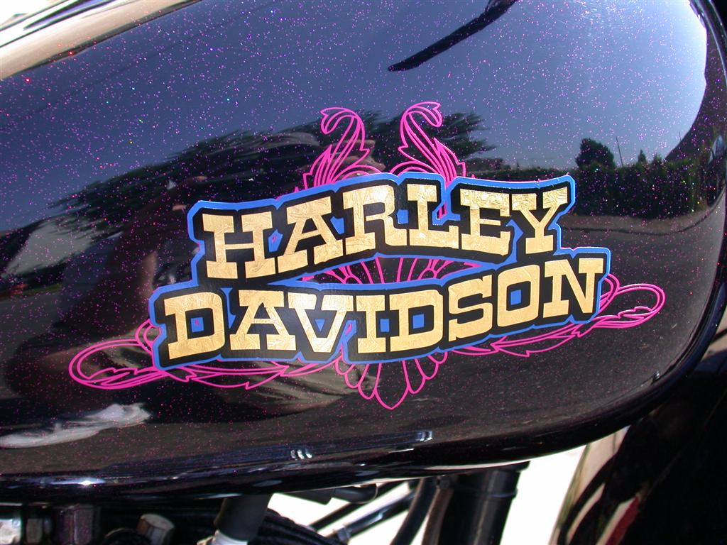 Harley Davidson Motorcycle Tank Detail