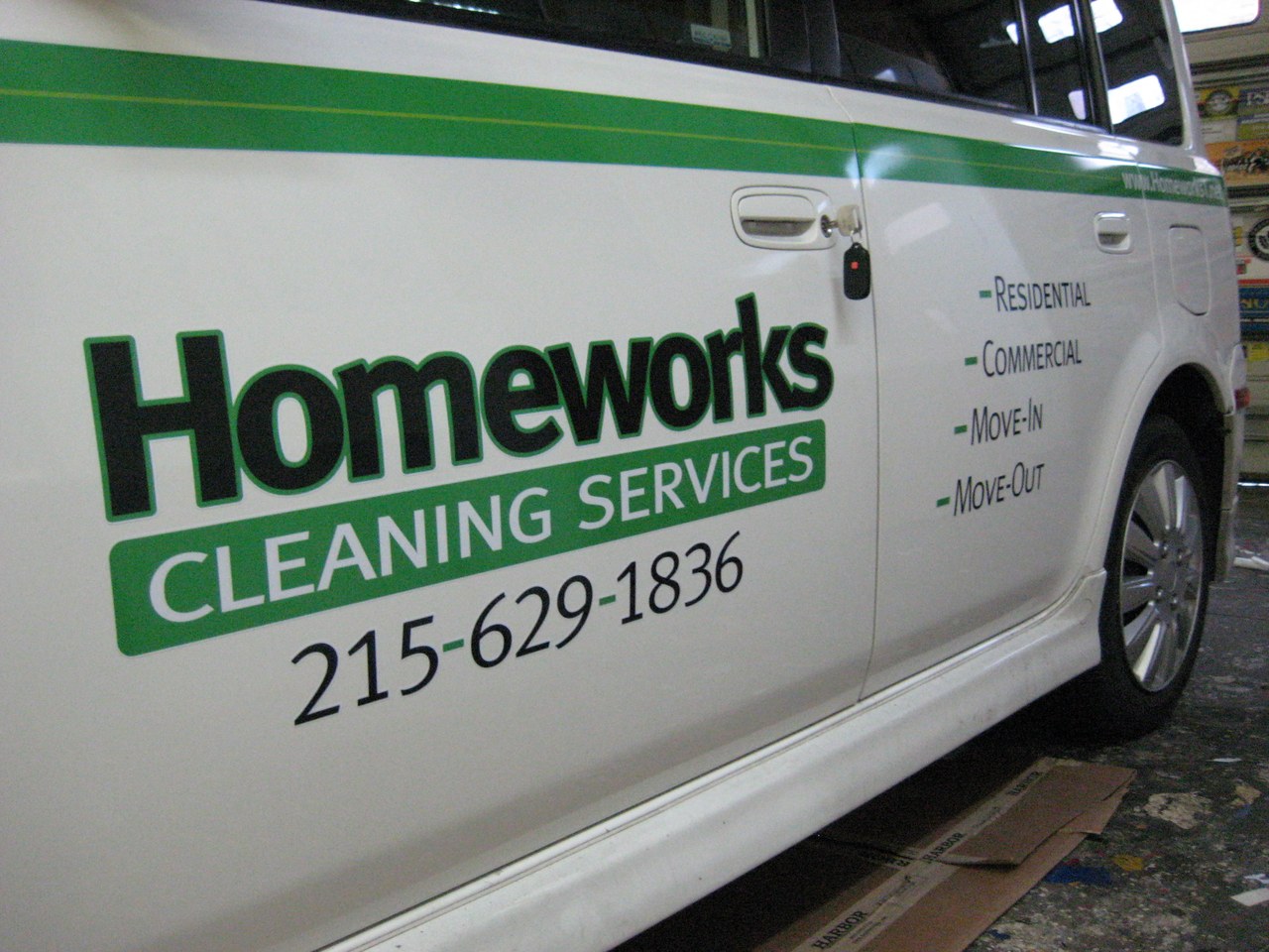 Homeworks Cleaning Services Van