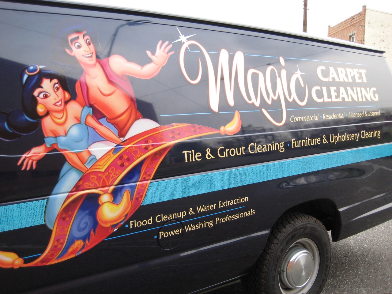 Magic Carpet Cleaning Van