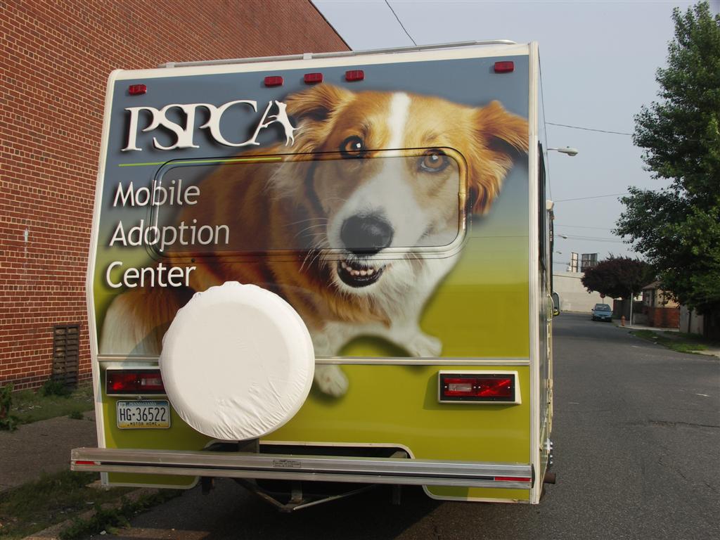 PSPCA Mobile Adoption Center RV Front