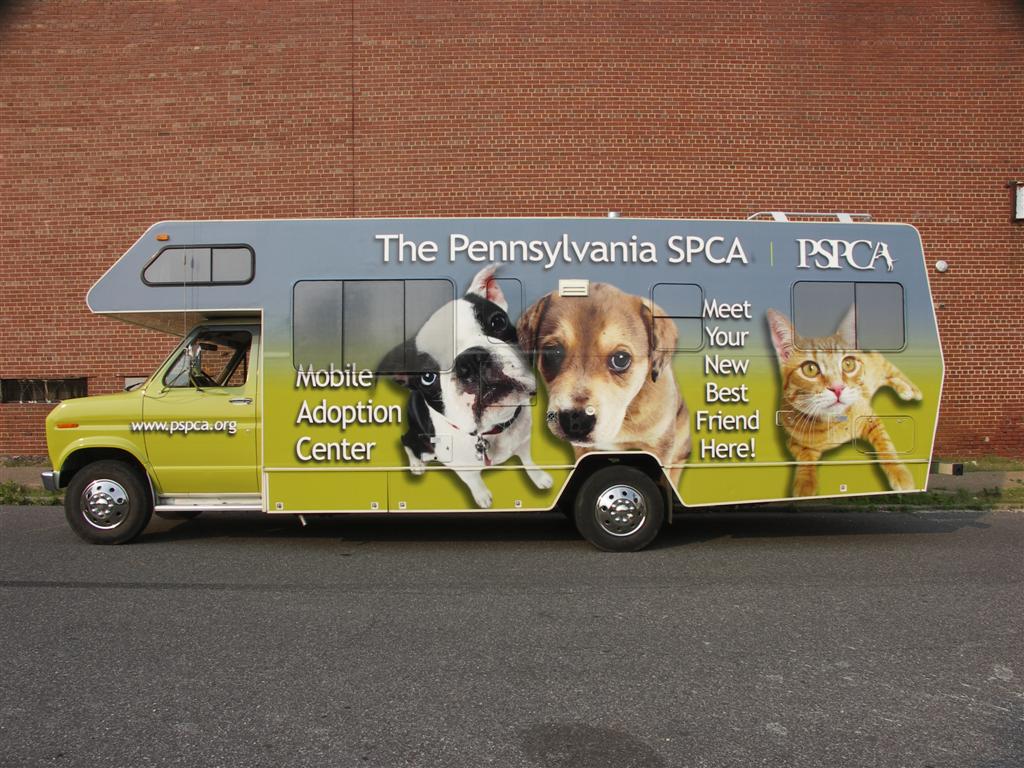 PSPCA Mobile Adoption Center RV Side