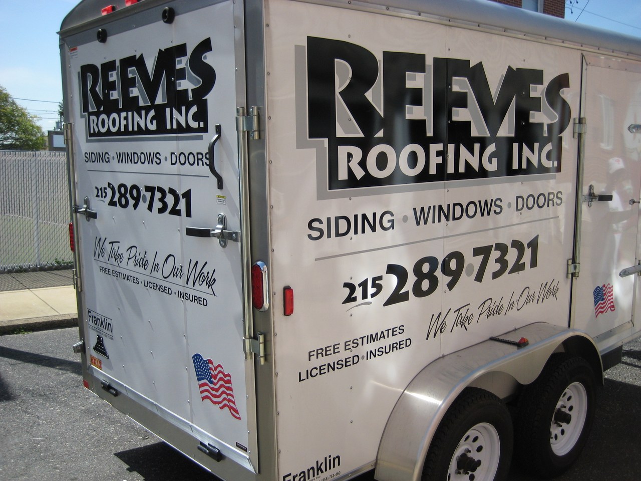 Reeves Roofing Trailer