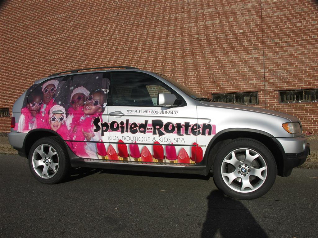 Spoiled And Rotten Kids Boutique BMW X5 Side