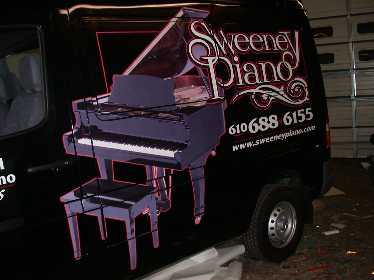 Sweeney Piano Box Truck Side Grand Piano Wrap