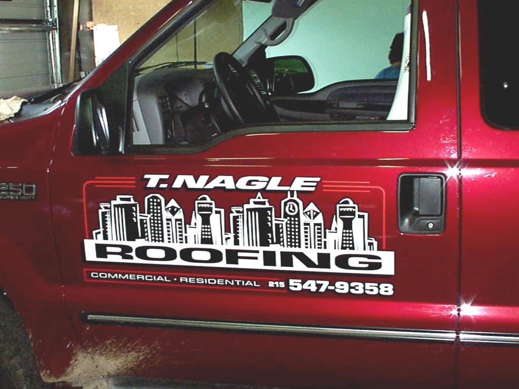 T Nagle Roofing Pickup Truck