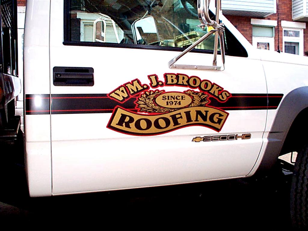 Wm J Brooks Roofing Pickup Truck 2